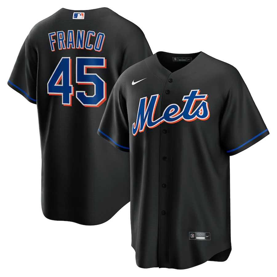 Mets 45 John Franco Black Nike 2022 Alternate Cool Base Jersey Dzhi,We sell and wholesale Mets 45 John Franco Black Nike 2022 Alternate Cool Base Jersey Dzhi on line form chian!